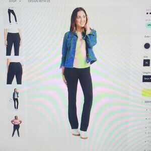 Betabrand Straight Leg Classic Dress Pant Yoga Pants M Petite